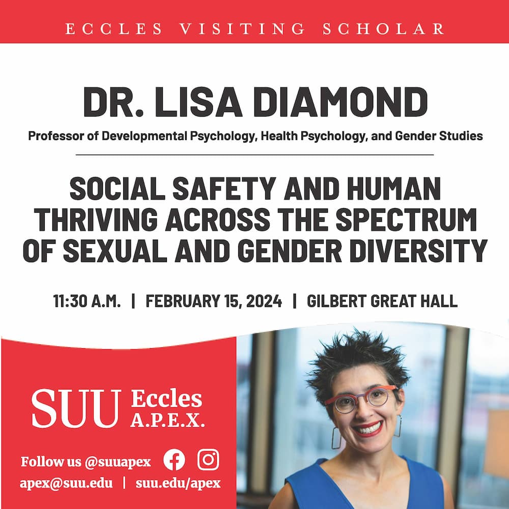 Dr Lisa Diamond - February 15, 2024 at Eccles APEX