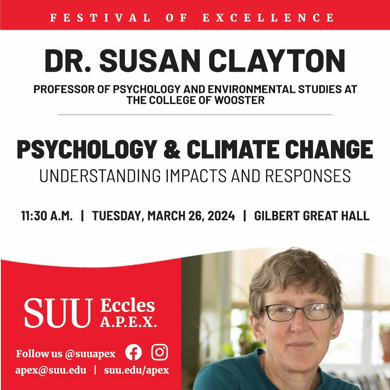 Dr Susan Clayton - SUU APEX - March 26, 2024