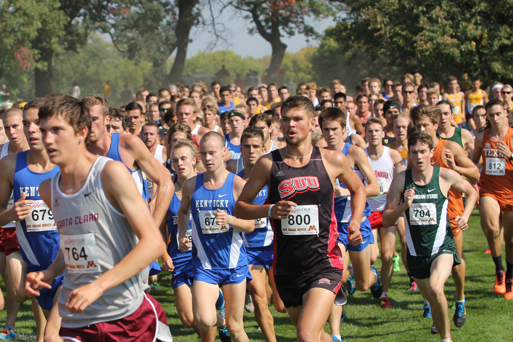 SUU cross country places first at invitational. 