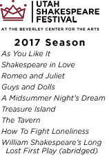 Utah Shakespeare Festival 2017 Season