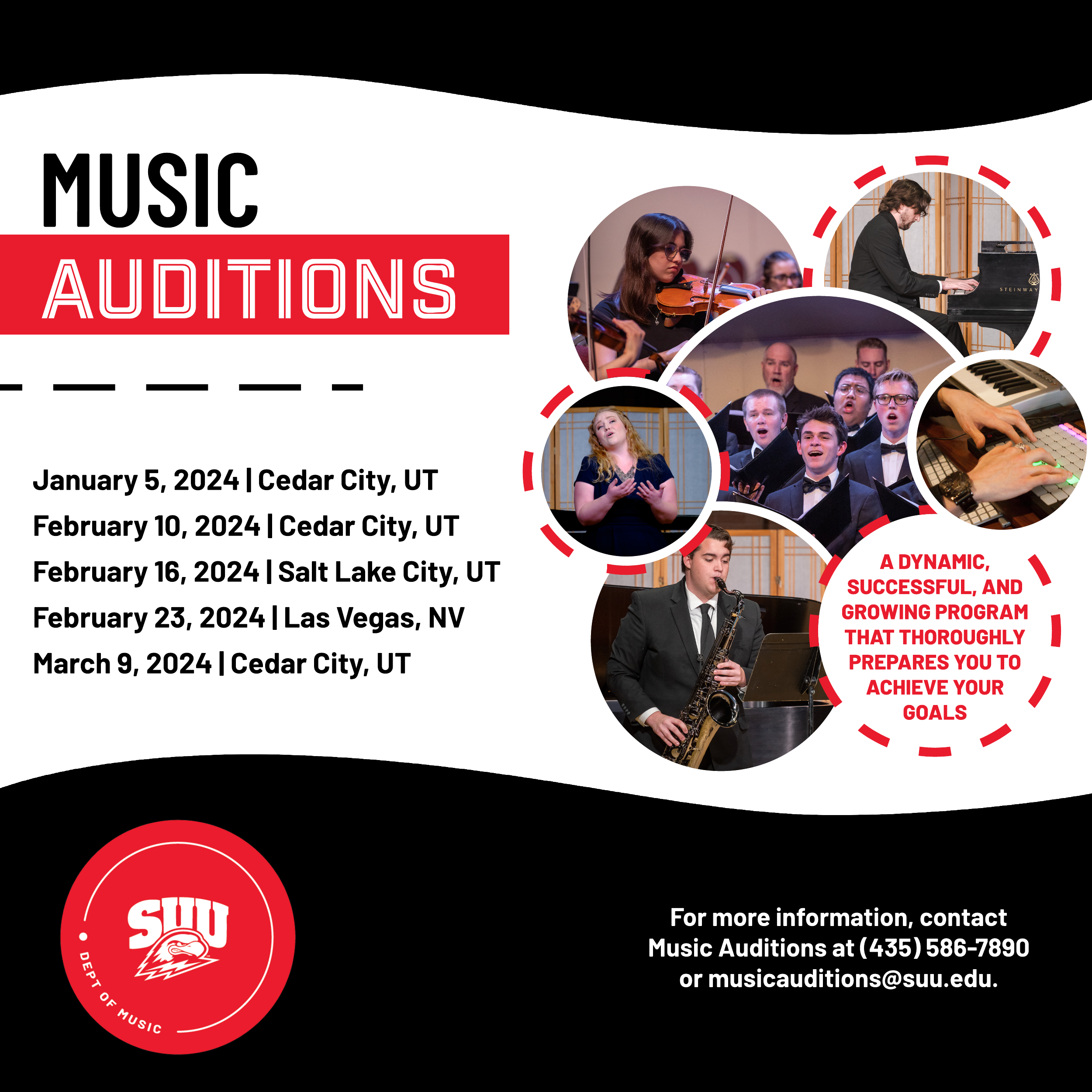 Music Dept Auditions Flyer
