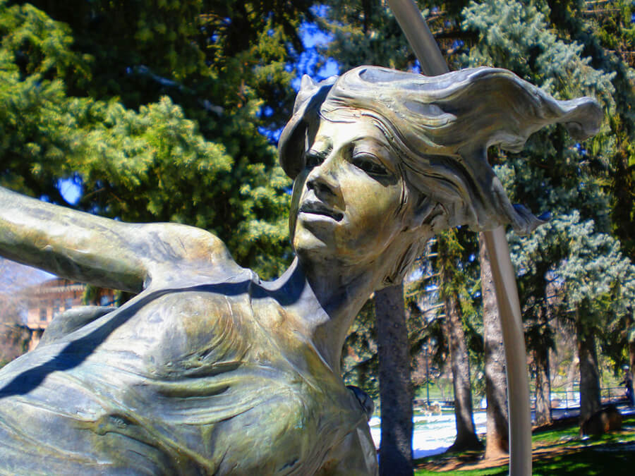 SUU Past: Ben Hohman's "Dream Weaver" -Statue of Titania on SUU's campus 5