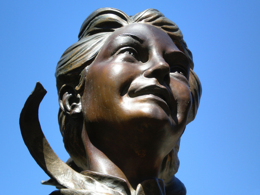 SUU Past: Ben Hohman's "Nellie" -Statue of Ellen "Nellie" Pucell Unthank 4