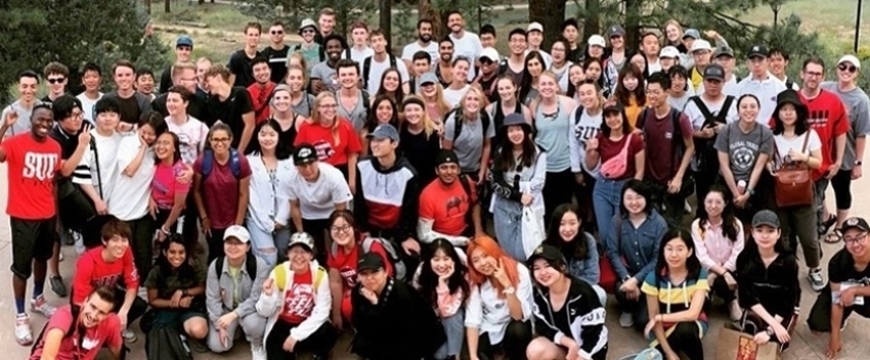 International students at Bryce Fall 2019