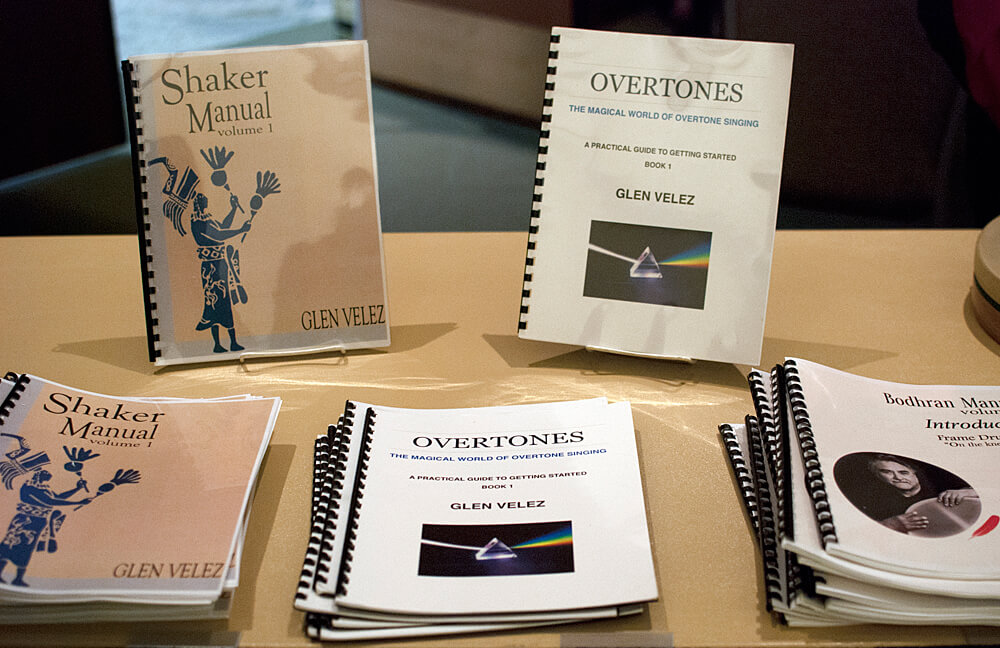 "Shaker Manual" and "Overtones" books by Glen Velez 20