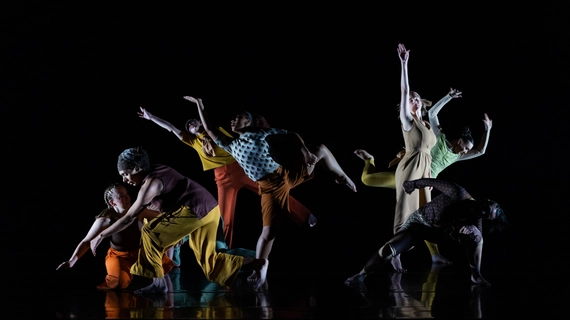 Photo of SUU dancers performing in the 2025 Faculty Dance Concert.