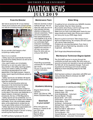 July 2019 Newsletter