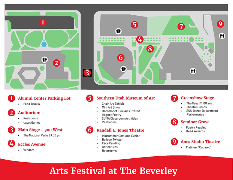 Arts Festival Map 2023