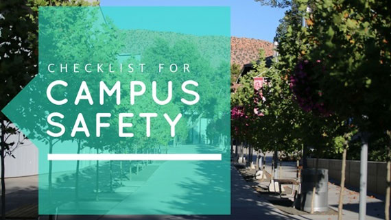 Checklist for campus safety poster