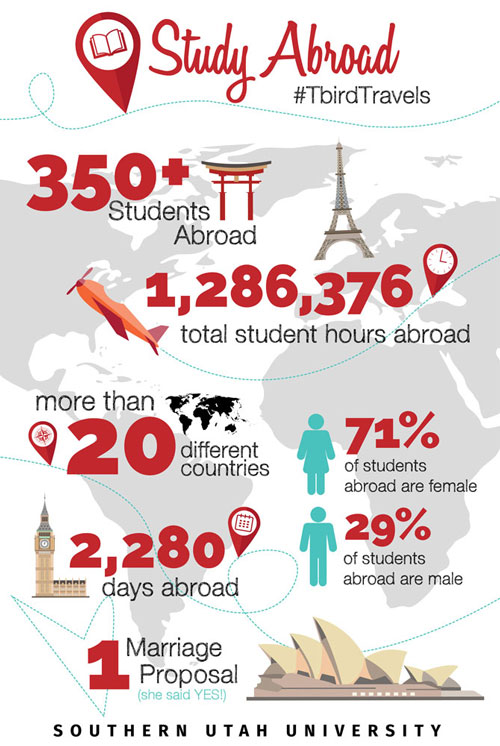 Study Abroad info graphic