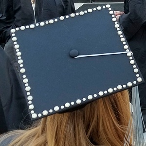 white circles on rim of cap