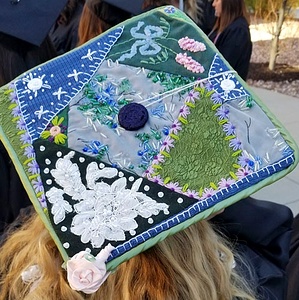 quilted graduation cap