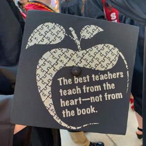 The best teachers teach from the heart-not from the book