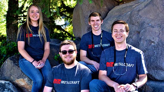 Graduates working at Metalcraft Technologies
