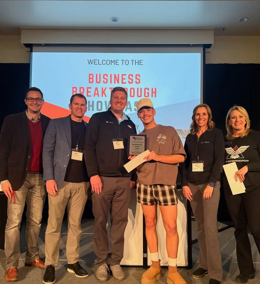 branding boss award winner receiving award