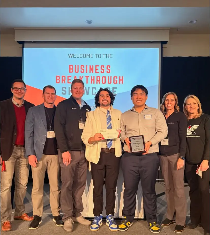 Game Changer Award winner receiving award