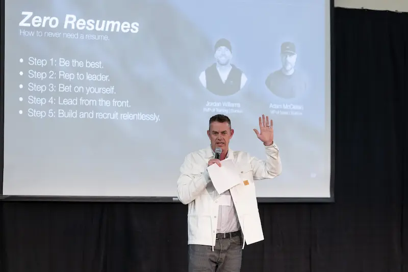 A man presenting with a microphone 3 3