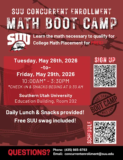 CE Math Bootcamp Flyer