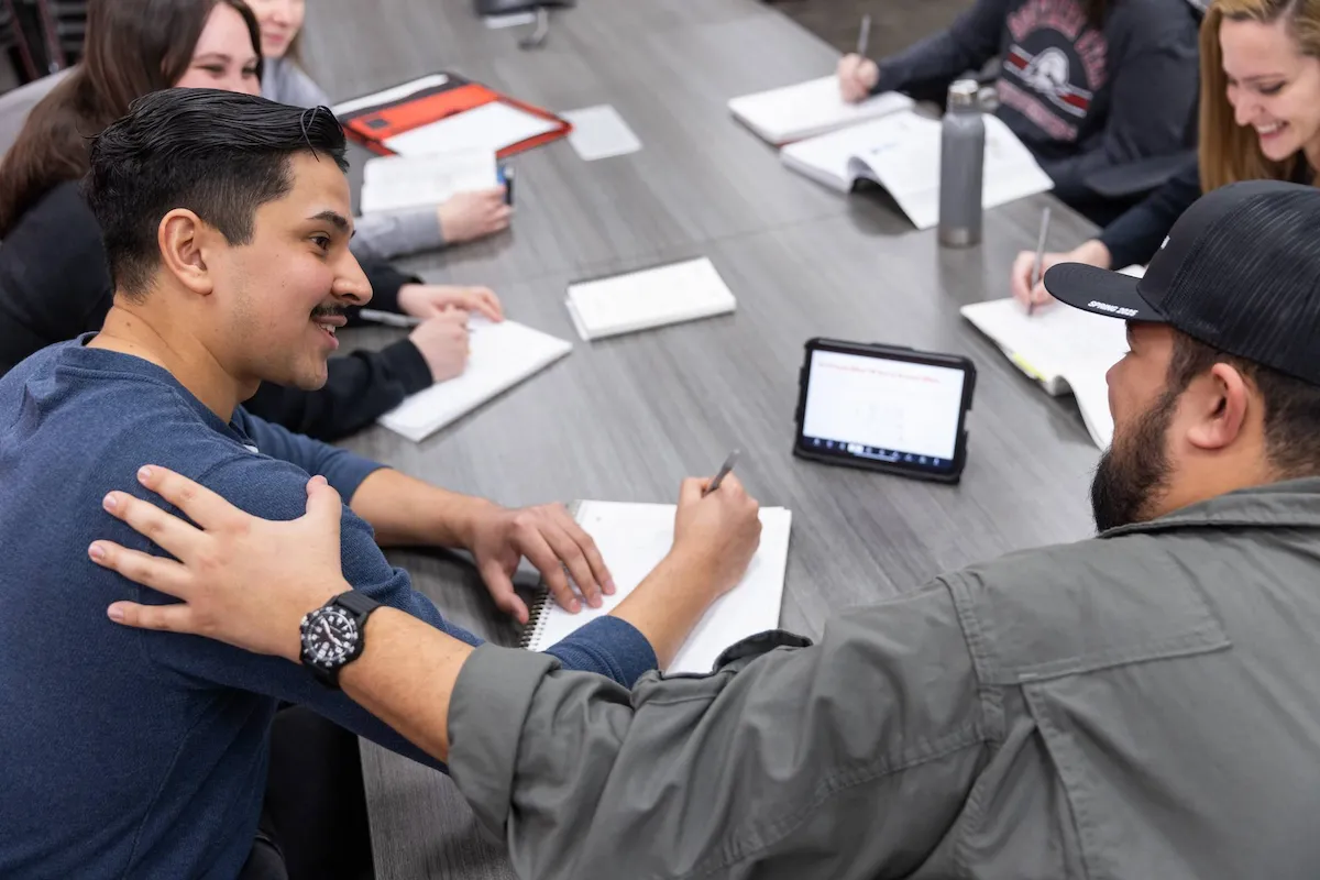 Group work in aviation class