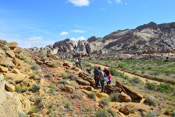 Field camp students in Capitol Reef National Park