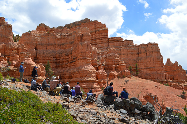 Field camp students at Bryce Canyon National Park