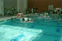 Cardboard boat race