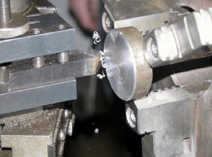 Photo: Lathe in Operation