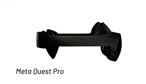 Side profile of the Meta Quest Pro