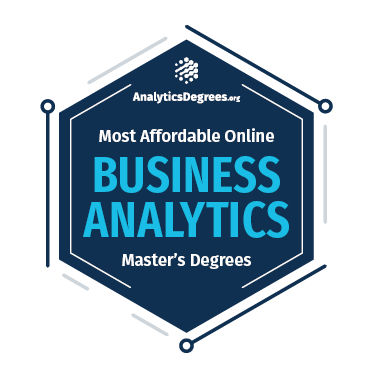 Most Affordable Online Business Analytics Master’s Degrees badge
