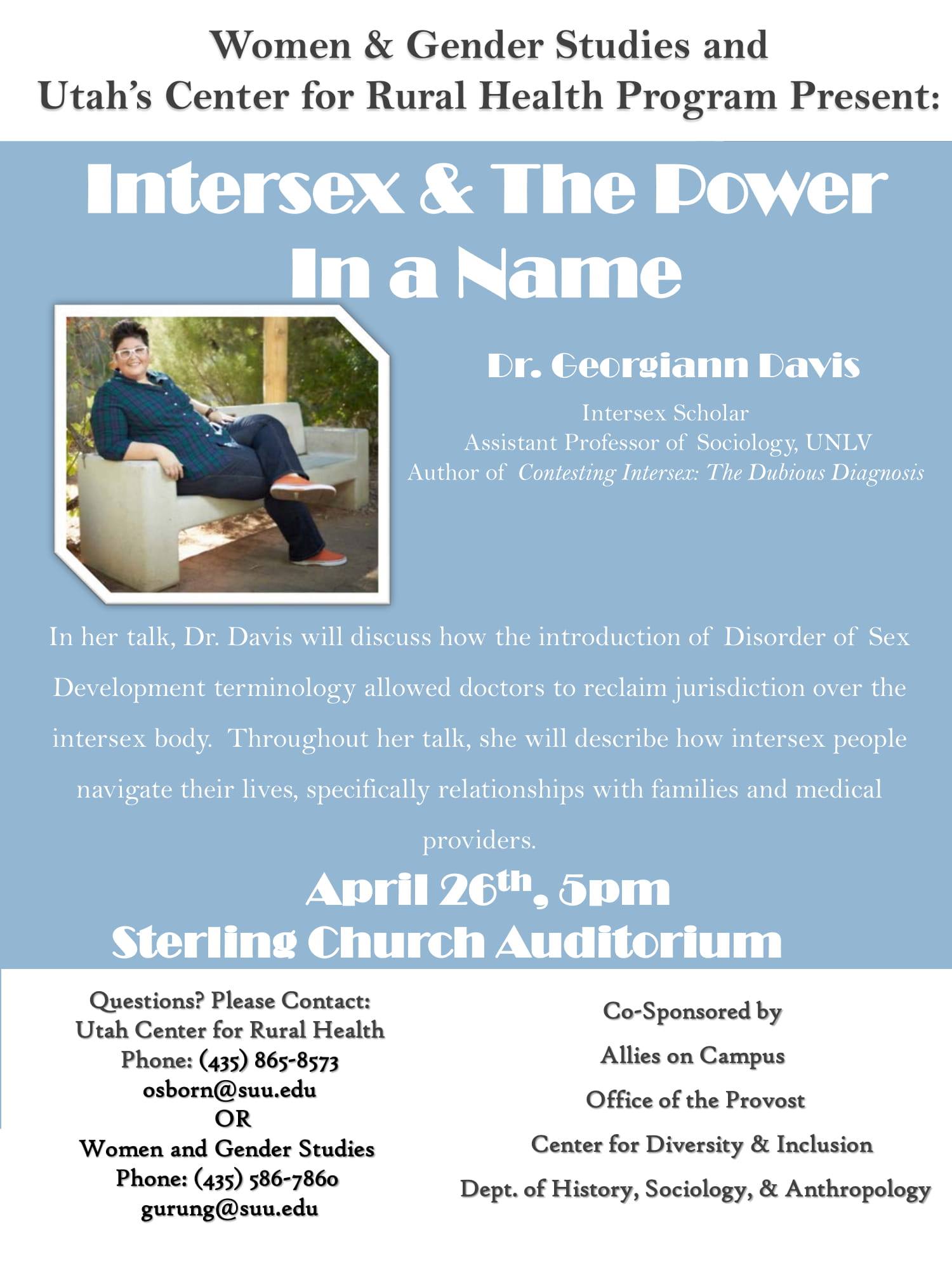 Intersex and the Power In a Name Poster