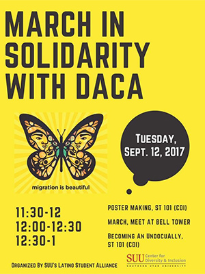 March with DACA poster