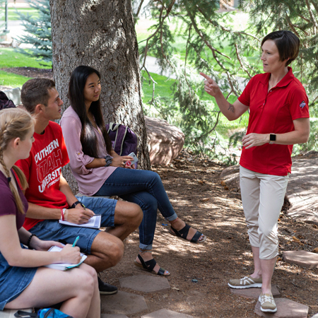 Outdoor classroom on SUU's campus