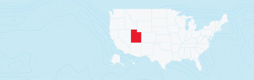 The State of Utah Map