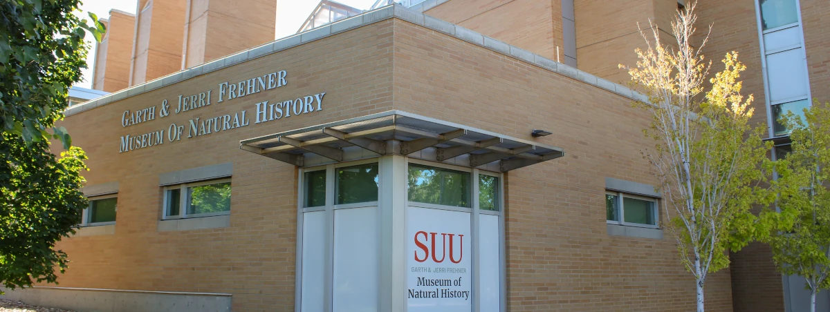 Outdoor shot of the Garth and Jerri Frehner Museum of Natural History