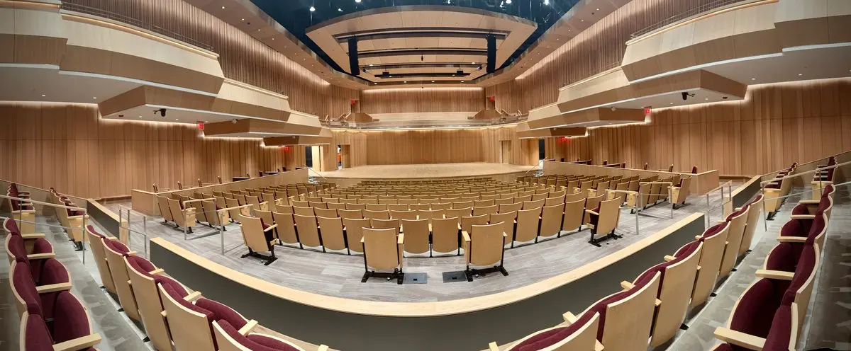 An image of inside of the Eccles Music Center