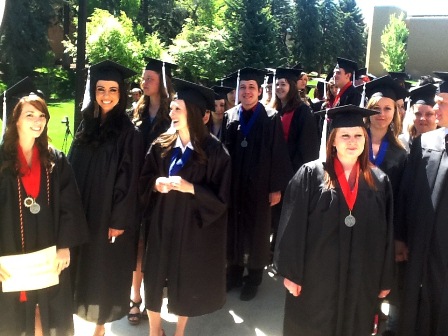 Graduates from the 2012 SUU Department of English
