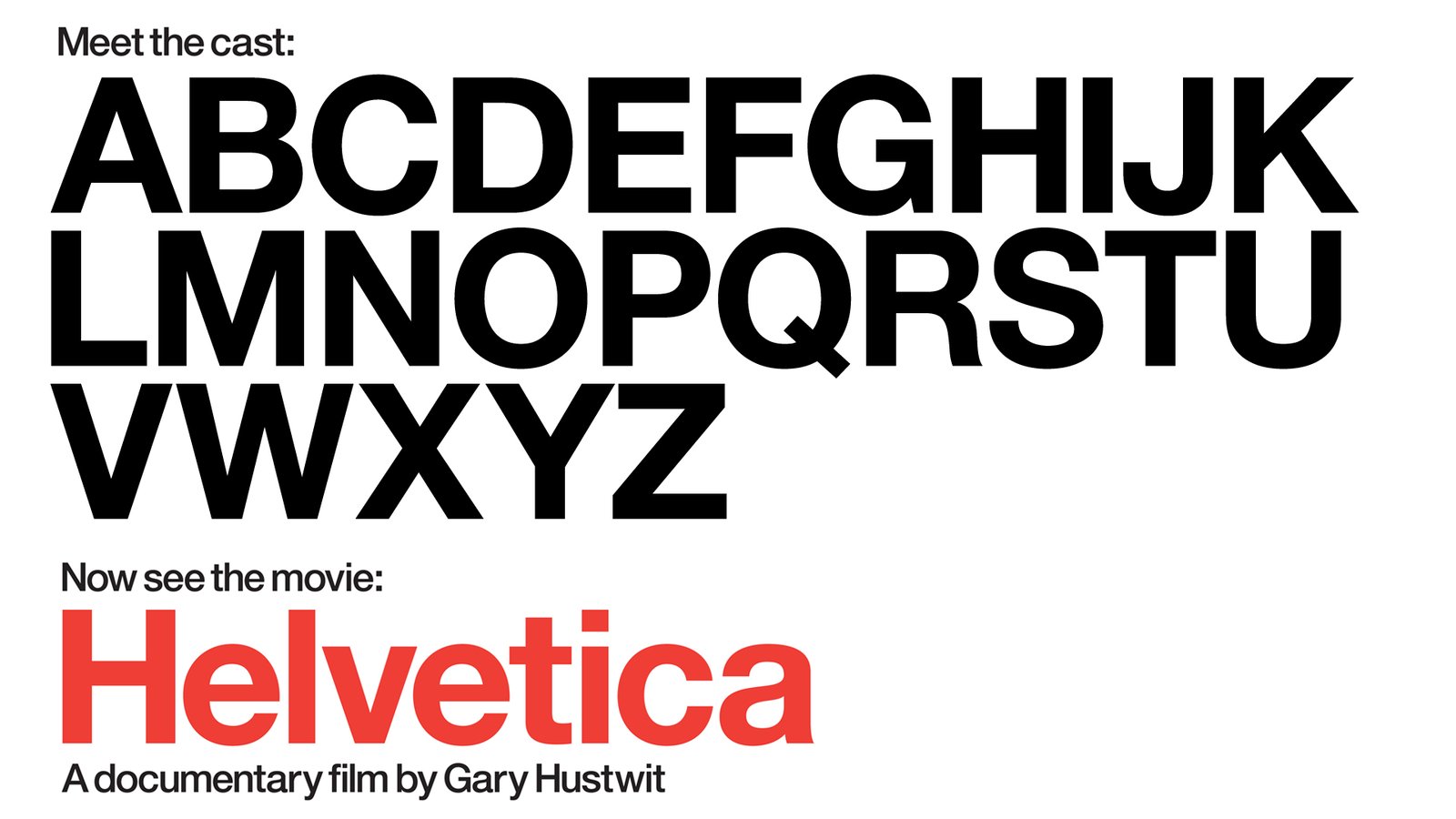 Helvetica movie poster