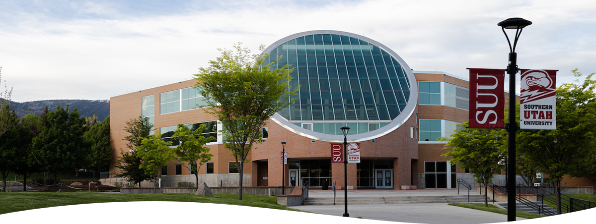 Front facing image of the SUU library