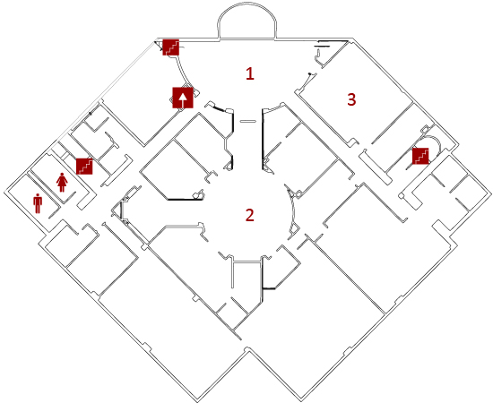 Fountain level map