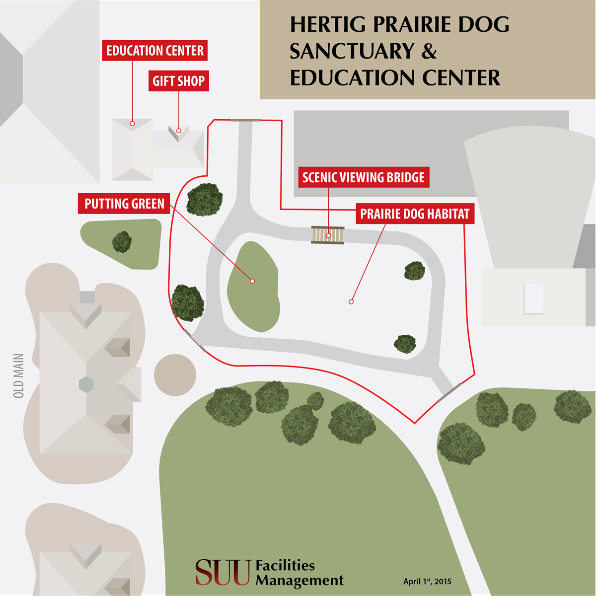 Rendering for new Prairie Dog Sanctuary on SUU's campus. 