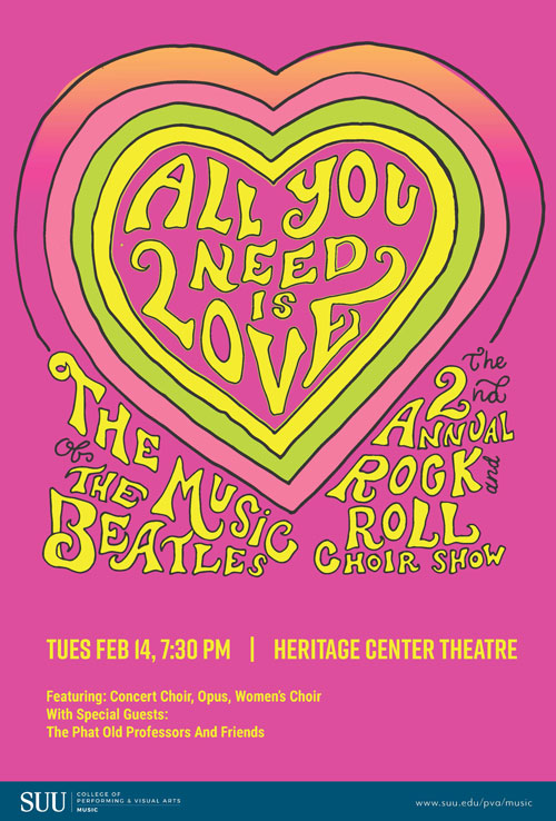 All You Need Is Love concert flyer