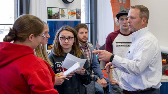 john taylor biology professor classroom teaching