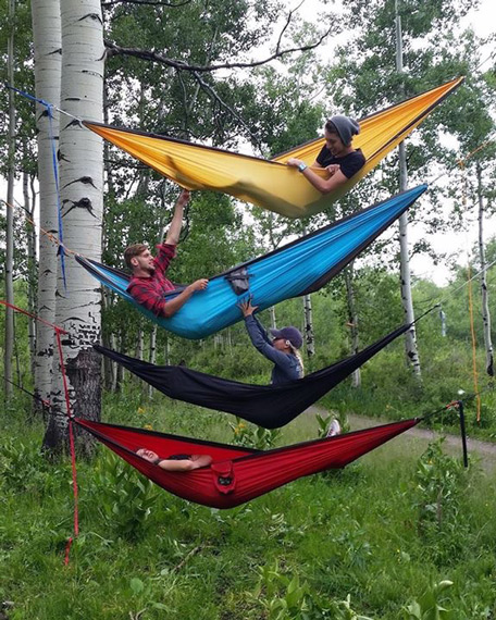students hammocking outdoor nation campus challenge