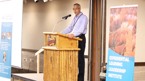 suu president speaks at experiential learning leadership institute conference