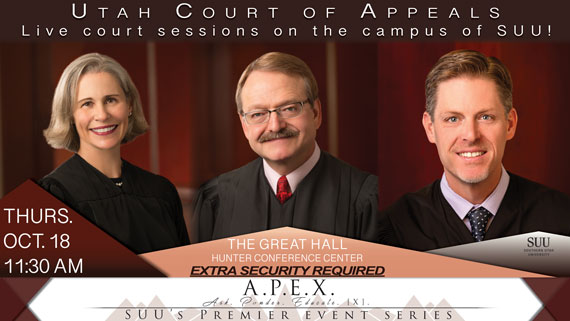 Utah Court of Appeals live session on campus