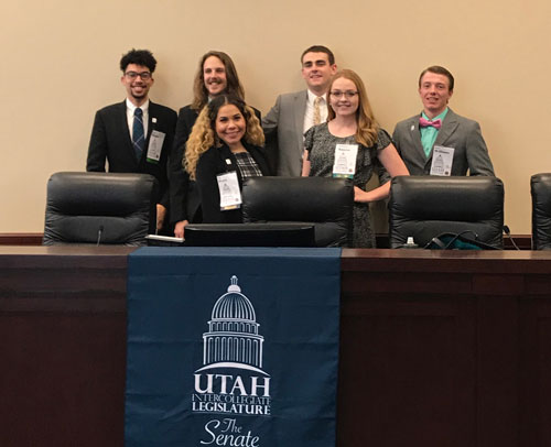 Students from SUU at the Utah Intercollegiate Legislature