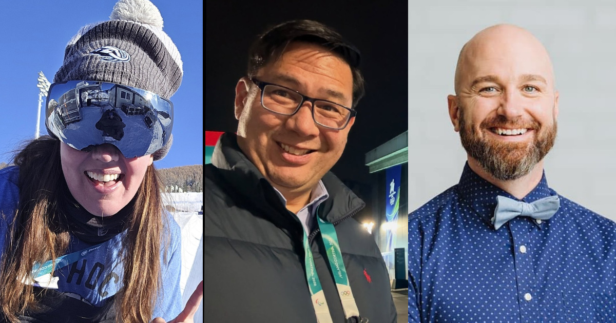 SUU Alumni at the Olympics - Matt, Jennifer, and Mike