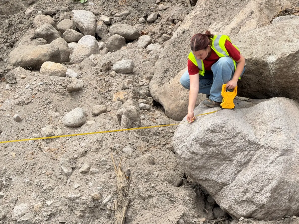 Civil engineering student applies classroom skills to public lands