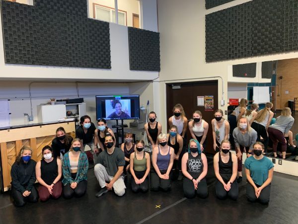 SUU students participated in virtual dance classes with Holla Jazz Artistic Director, Natasha Powell. Photo by Danielle Lydia Sheather