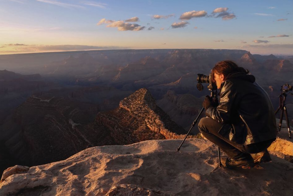 Harun Mehmedinovic at the Grand Canyon Photography by Gavin Heffernan